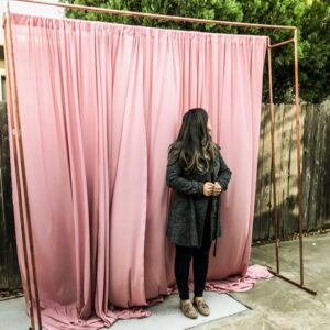 Dual Copper Backdrop Stand