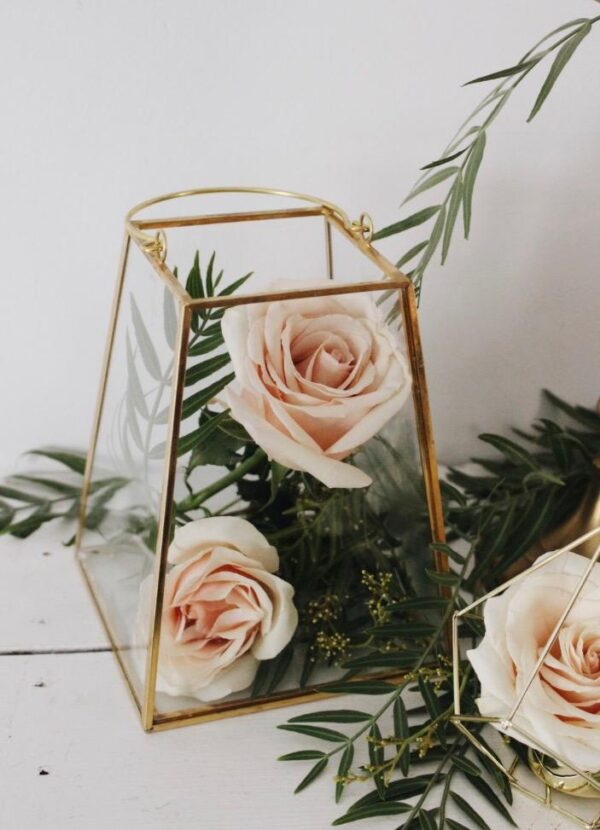 glass gold lantern glass gold lantern