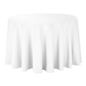 White Round Linens