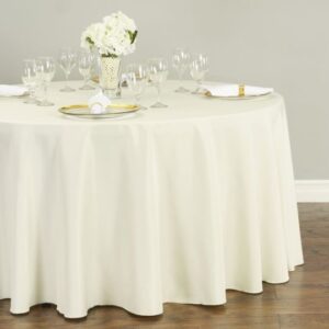 Ivory Round Tablecloth