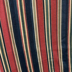 MAROON & BLACK STRIPED TABLECLOTH