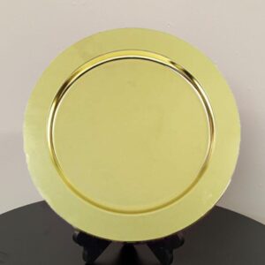 METAL CHARGER PLATE GOLD MIRROR