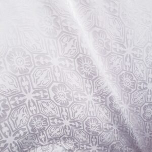 WHITE HIBISCUS  TABLECLOTH