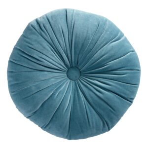 Blue Velvet Throw Pillow