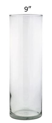 9in. Hurricane Glass Vase