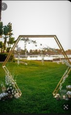 7 ft" Hexagon Iron Backdrops