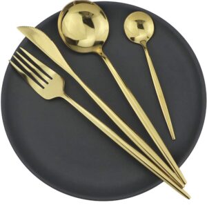 Gold flatware(4 piece)