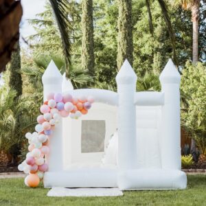 Ava White Bounce And Slide Castle