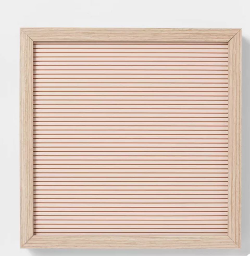 12inx12in Blush Letterboard