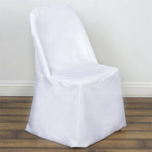 White Folding Chair Cover