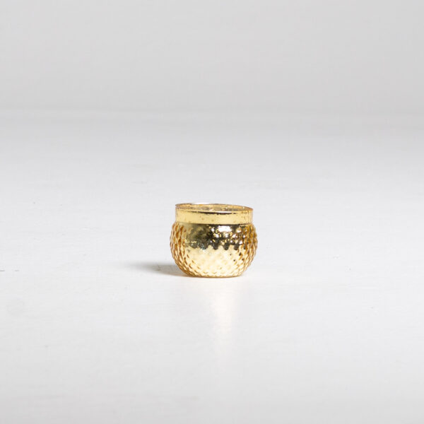 GoldBubbleDottedTealight