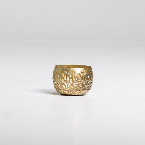 GoldCutoutTealight