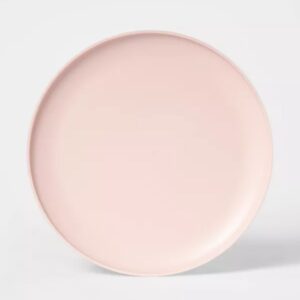 Light Pink Plastic Dinner Plate