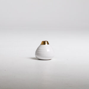 White/Gold Bubble Vase