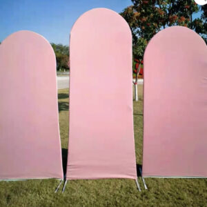 3 piece arches with fabric covers