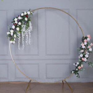 7ft Gold Round Arch