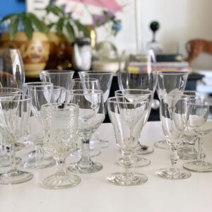 Clear Crystal and Glass Goblets / Wine Glasses