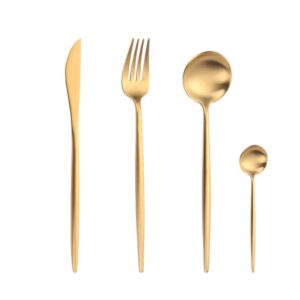 Gold Matte Flatware Set