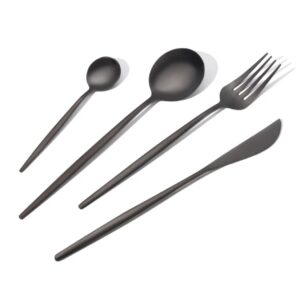 Matte Black Silverware