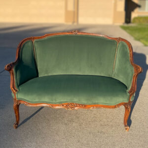 Vintage Emerald Loveseat