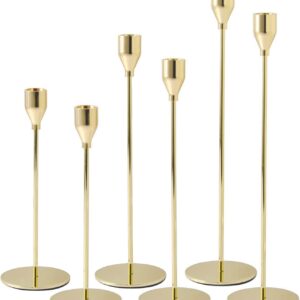 gold candle sticks (set of 3)