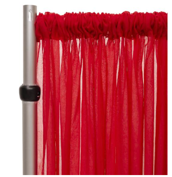 red drapes