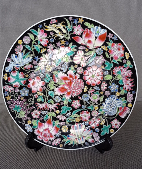 1000Flowers-PlateDessert-8in