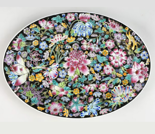 1000Flowers-ServingPlatter-12in 1000Flowers-ServingPlatter-12in