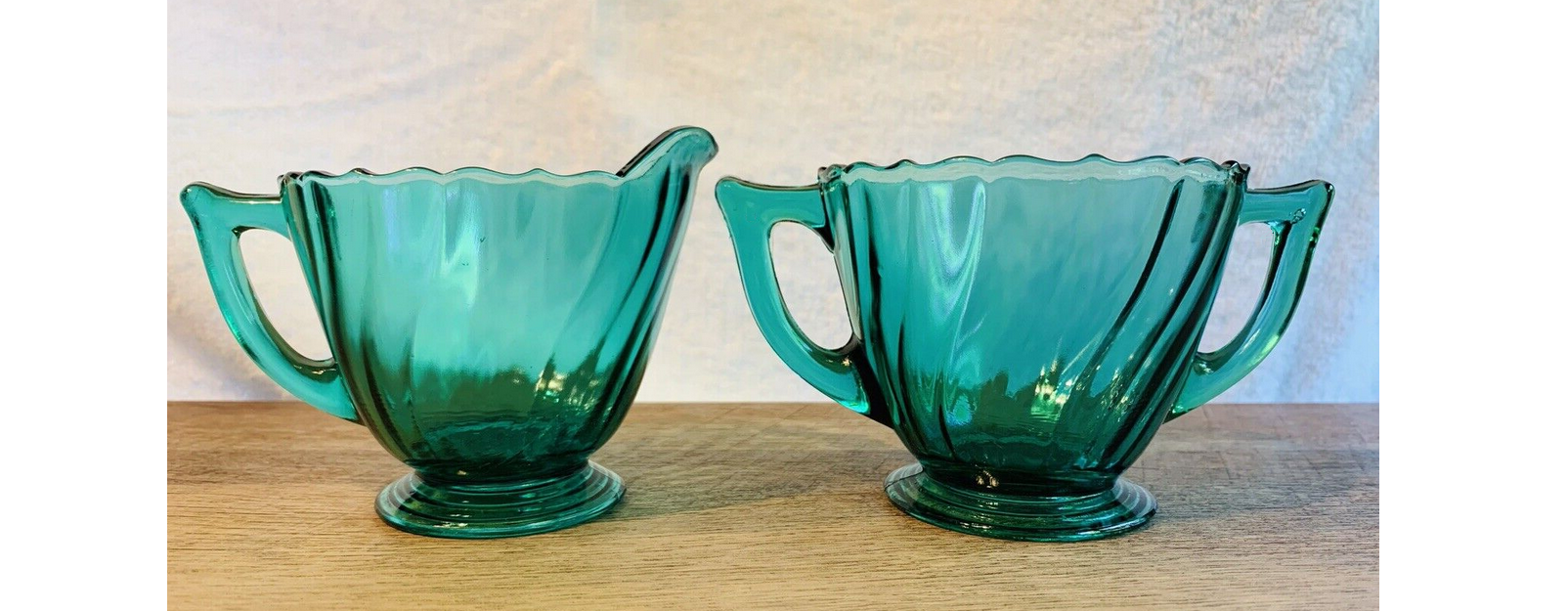 UltramarineCreamSugarBowl-BlueGreen UltramarineCreamSugarBowl-BlueGreen
