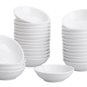 White Porcelain Mini Dipping Sauce Bowls