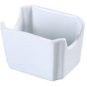 White Porcelain Sugar Packet Caddy