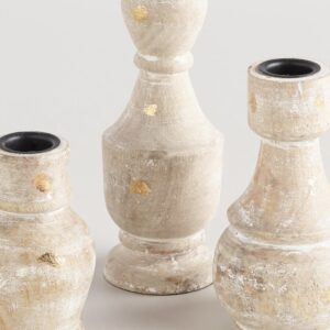 Assorted Wood Candle Holder