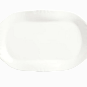 Libbey Slenda White Platter Royal Rideau 12.25" x 6.75"