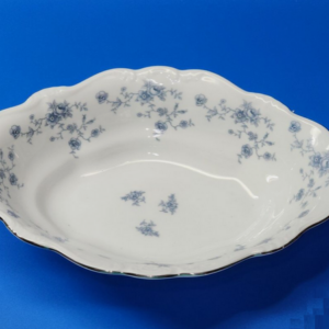 Johann Haviland Blue Garland Oval Serving Bowl 10.5 in x 7.75 in