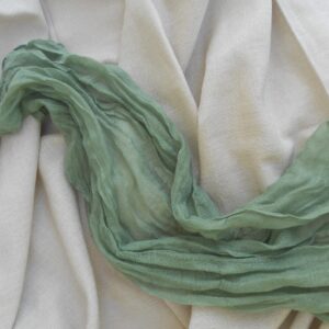 Sage Green Cheesecloth Table Runner