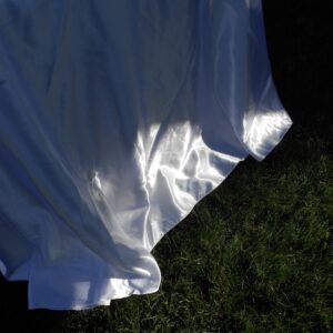 White Satin Tablecloth