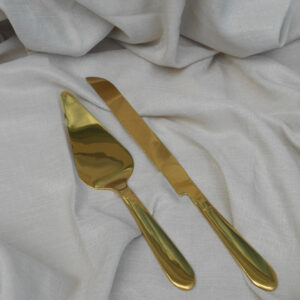 Gold Cake Cutting Utensil